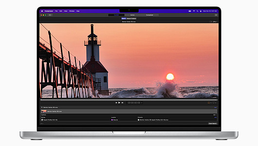 Compressor nutzt die Vorteile des neuen MacBook Pro für eine bis zu 10-mal schnellere ProRes-Transkodierung.